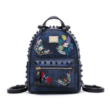 2019 new butterfly yellow rivet shoulder bag