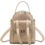 Fashion Small Rivet Sequined Backpack