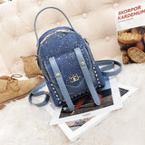 Fashion Small Rivet Sequined Backpack