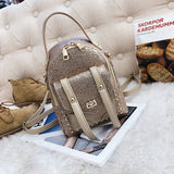 Fashion Small Rivet Sequined Backpack