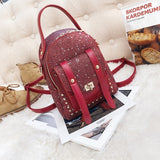 Fashion Small Rivet Sequined Backpack