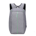 Men anti-theft laptop backpack USB charging computer bag 2019