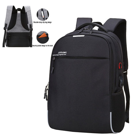 Anti theft backpack laptop waterproof USB charging backpack
