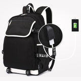 men's waterproof oxford usb charging backpack
