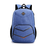 men waterproof USB charging backpack