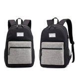 men waterproof USB charging schoolbag backpack