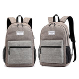 men waterproof USB charging schoolbag backpack