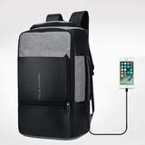 Men large capacity anti theft backpack
