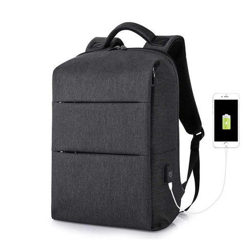 Men Anti-theft USB charging Laptop backpack